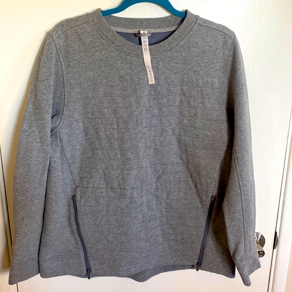Lululemon Fleece Be True Gray Pullover- Size 10 - Picture 2 of 13